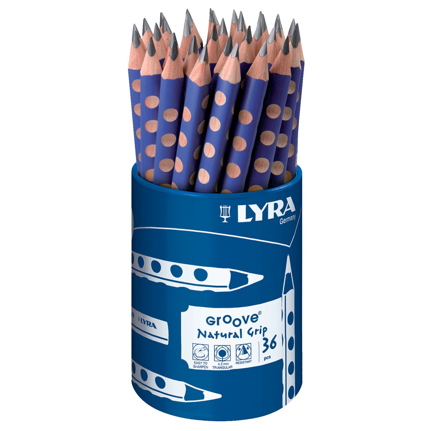 Pencils Lyra Graphite Groove Pot 36