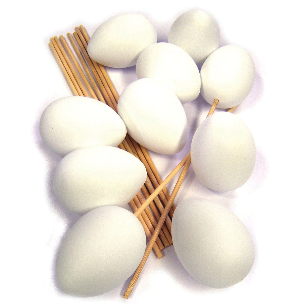 Plastic Eggs On Sticks For Marbling