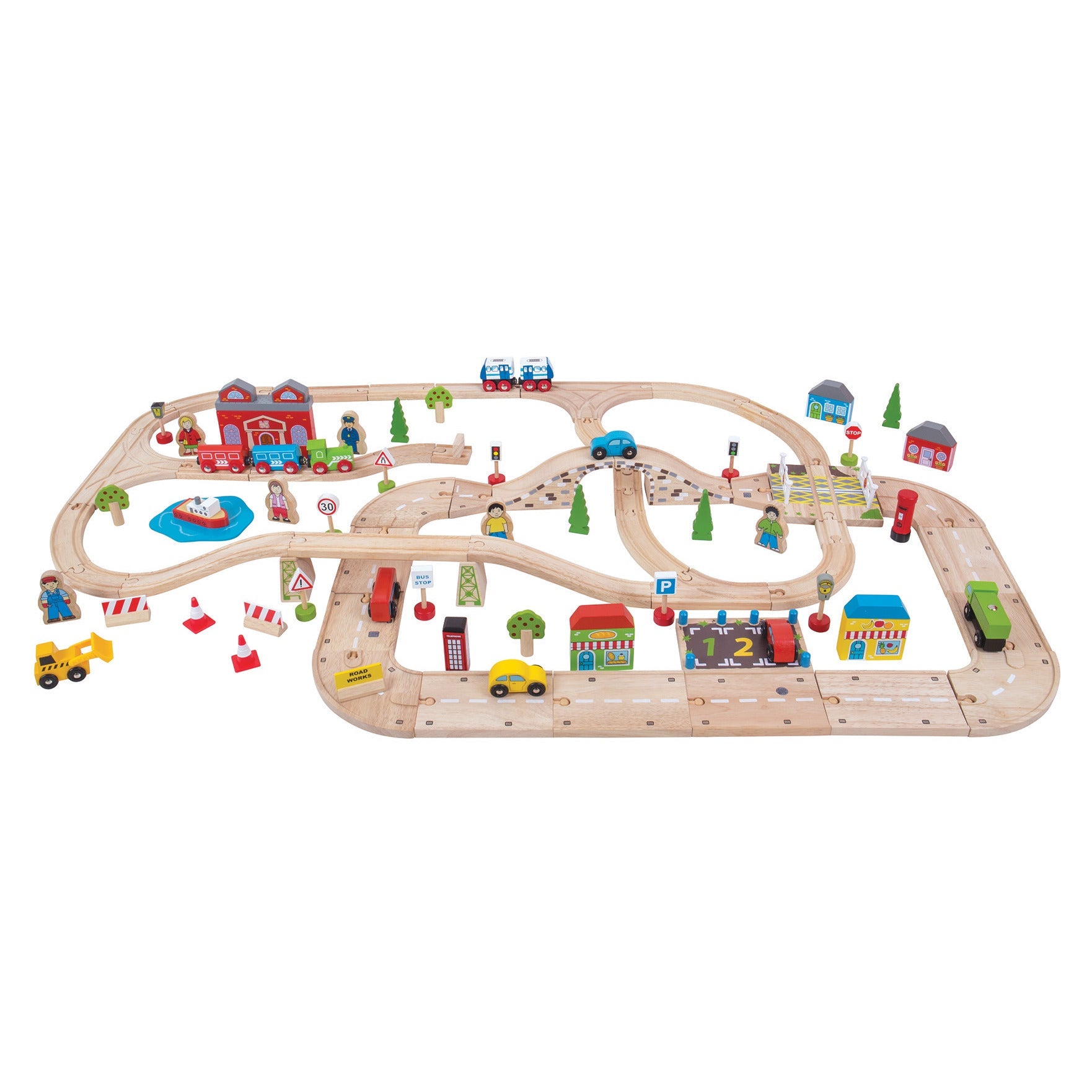 City Road And Rail Set (108 Pieces)