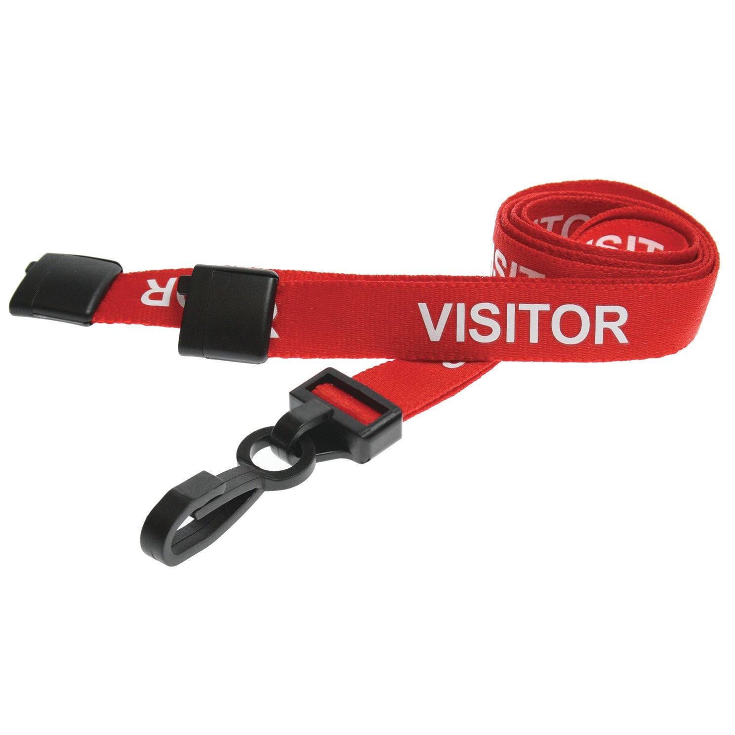 Lanyards Pre Printed Visitor - Pk25