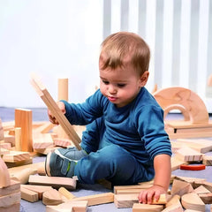 68-Piece Pinewood Blocks