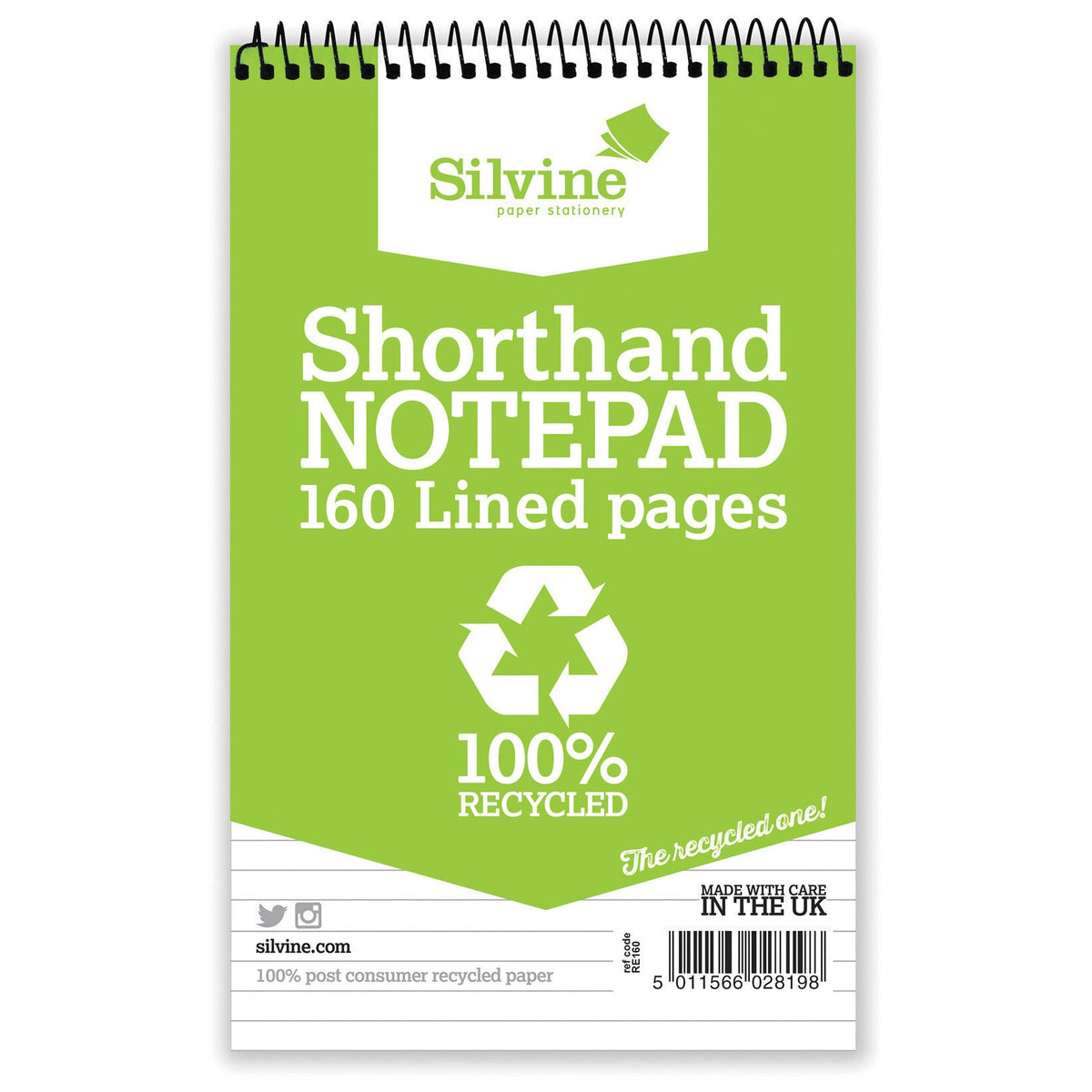 Shorthand Notebook Recycled Pk 12