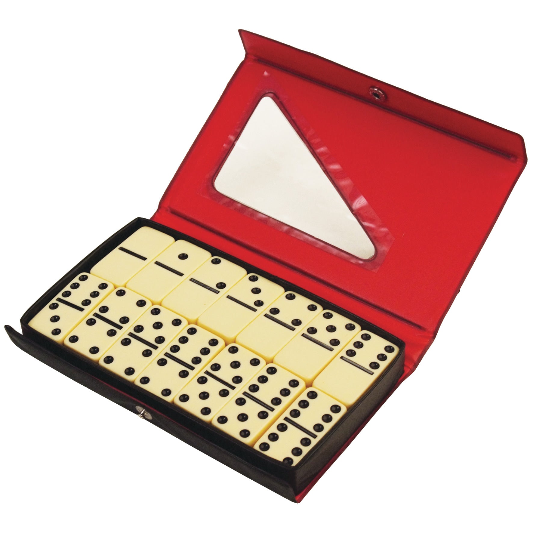 Dominoes Set White With Black Spots