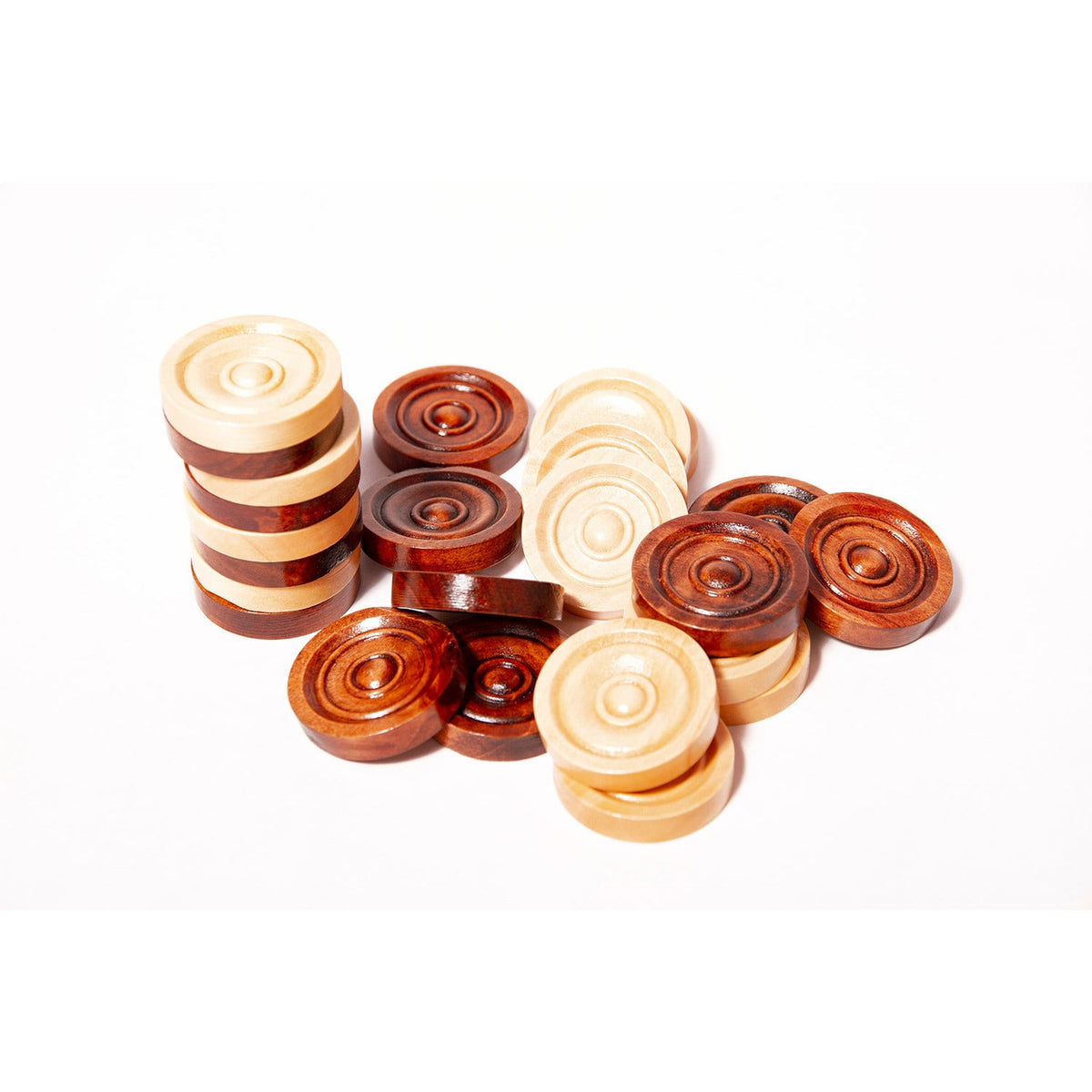 Draughts Set 32Mm Dia Boxwood