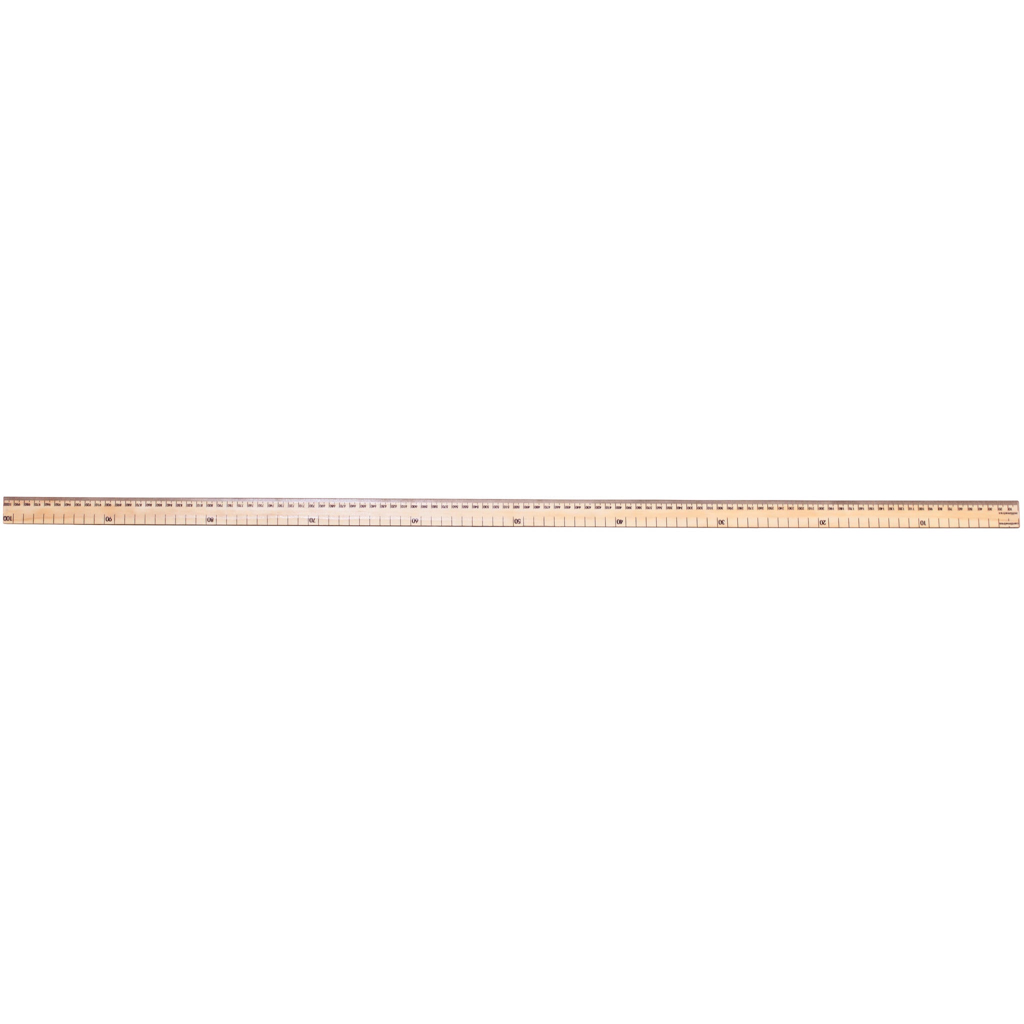 Ruler Hardwood Metre Pk10