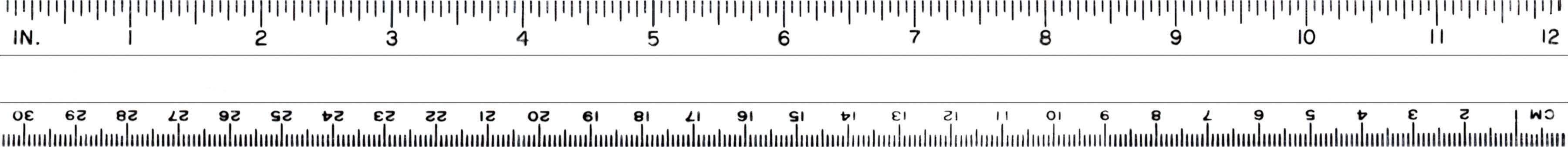 RULER CLEAR PLAS PKG/30