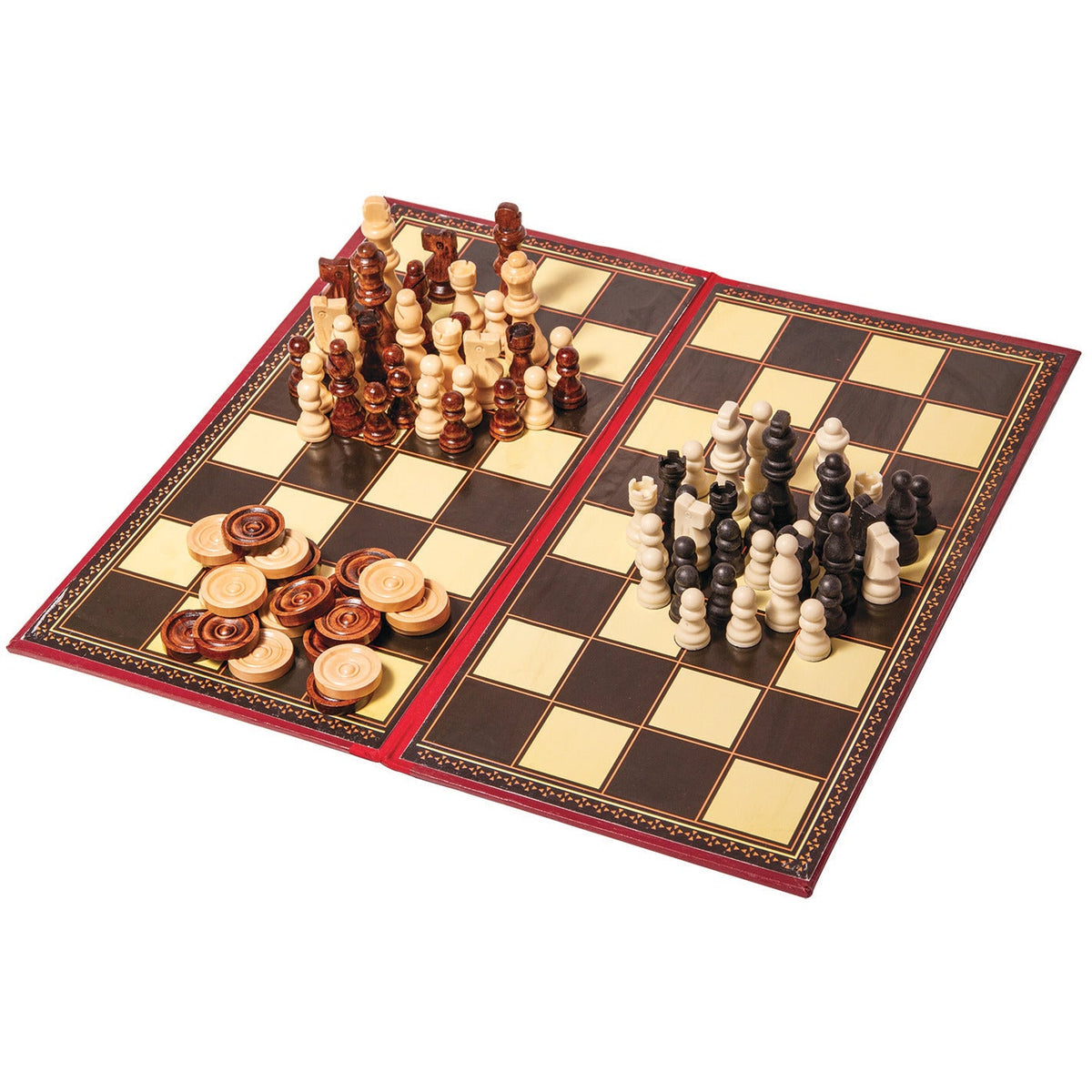 Chess Set Wood Staunton No Board