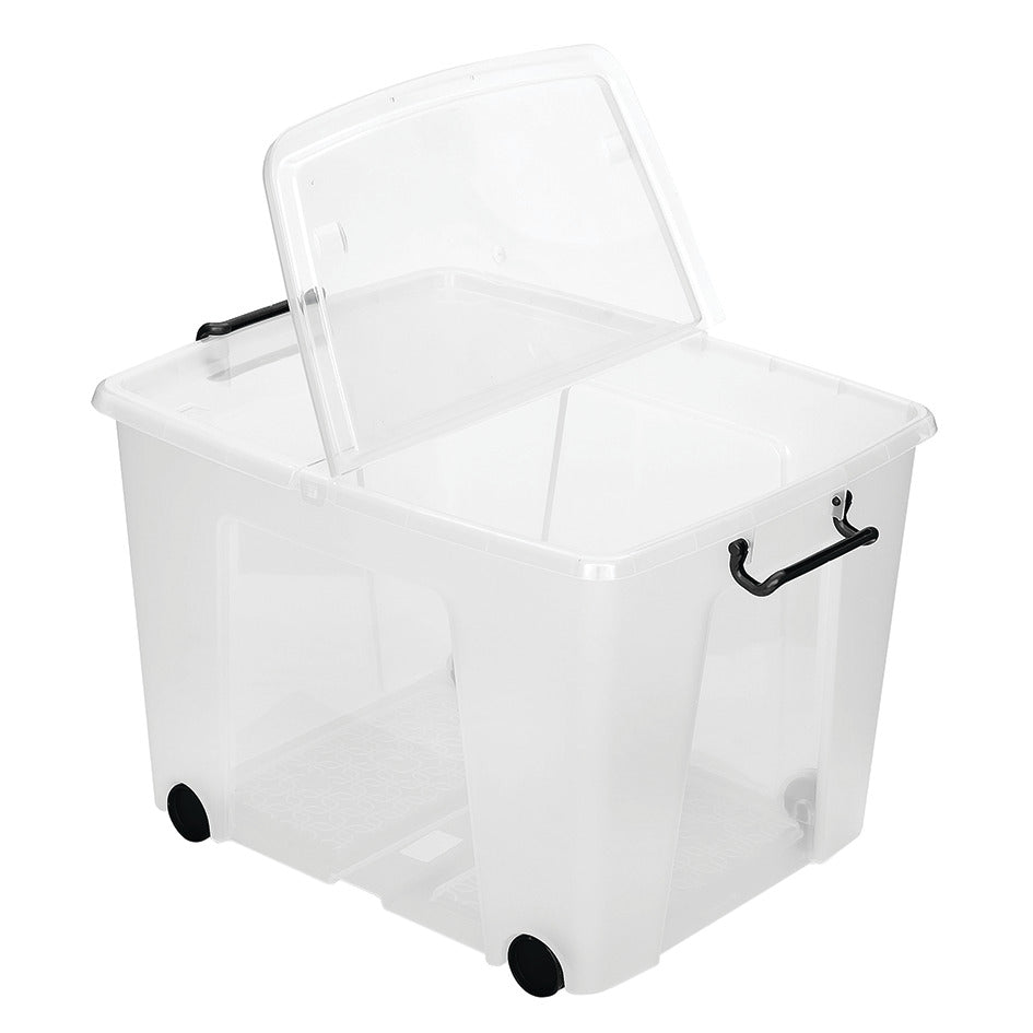 Smart Box 75 Ltr Fold Lid/Clip Hand