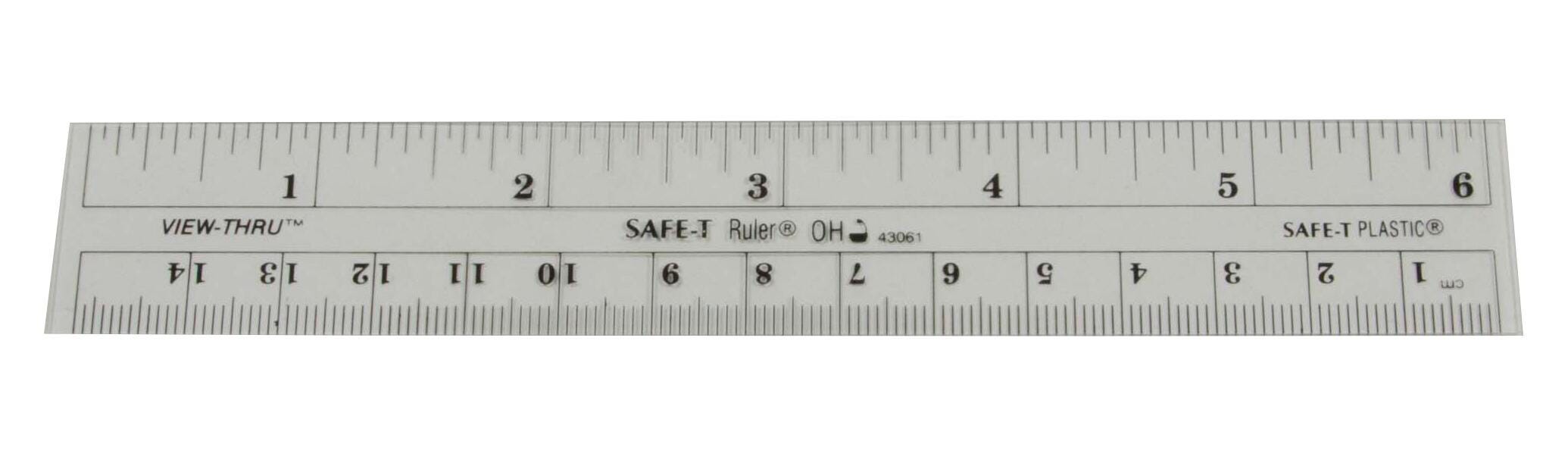 RULER DUAL SCALE 6\'\' FLEXIBLE PKG/8