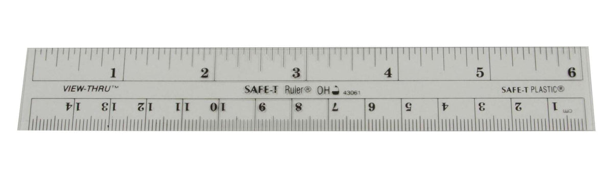 RULER DUAL SCALE 6\'\' FLEXIBLE PKG/8
