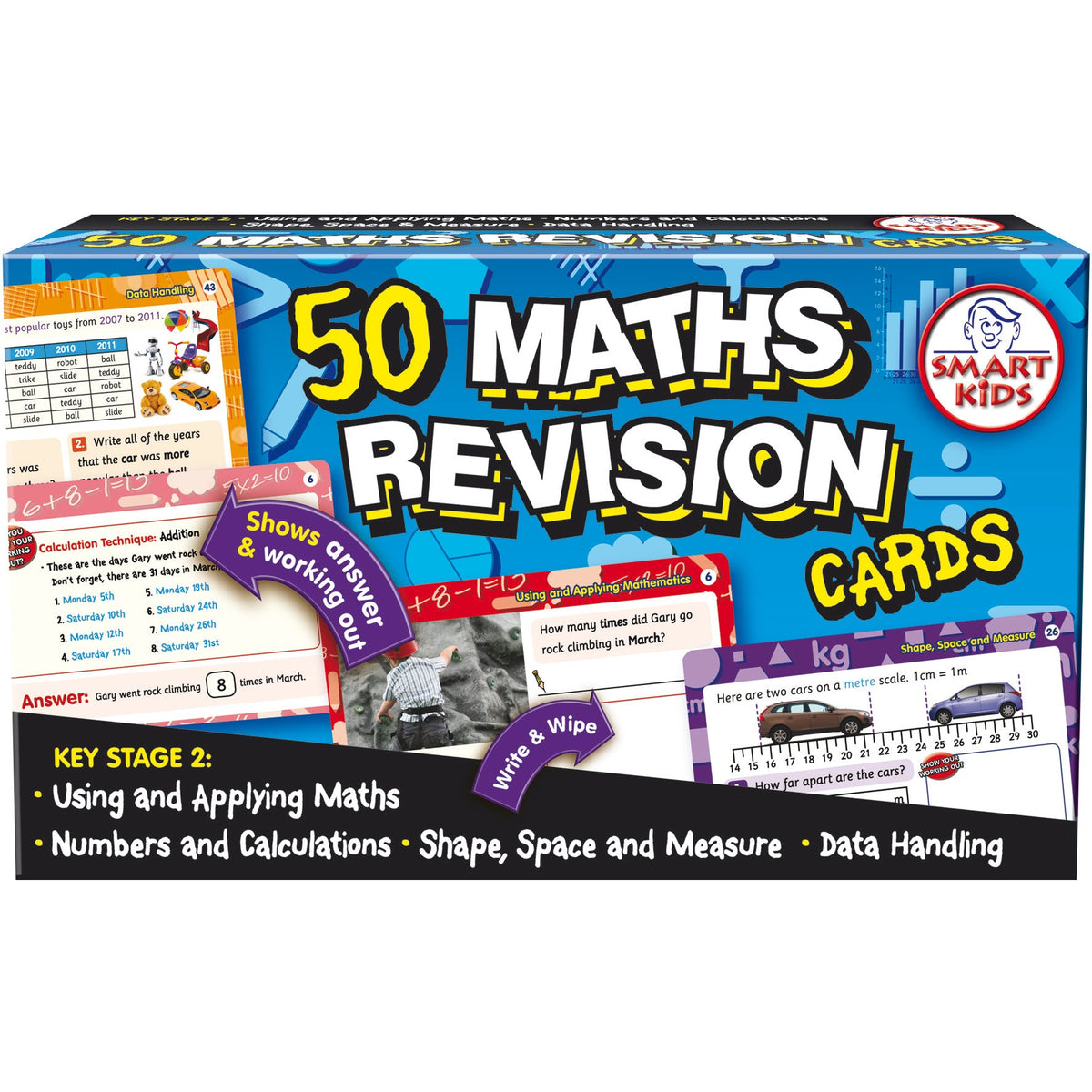 Maths Revision Cards Pk 50