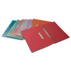 Spring File Foolscape Blue Bx25