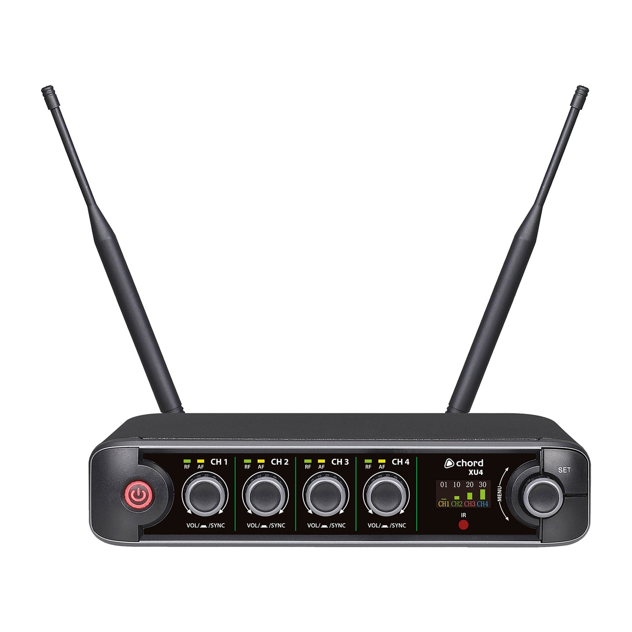 Chord XU series UHF wireless bodypack microphone systems – 4 channel