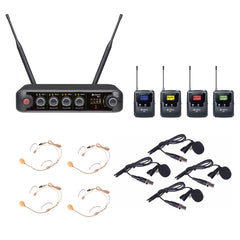 Chord XU series UHF wireless bodypack microphone systems – 4 channel