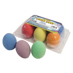 Chalk Eggs Assorted Pk6