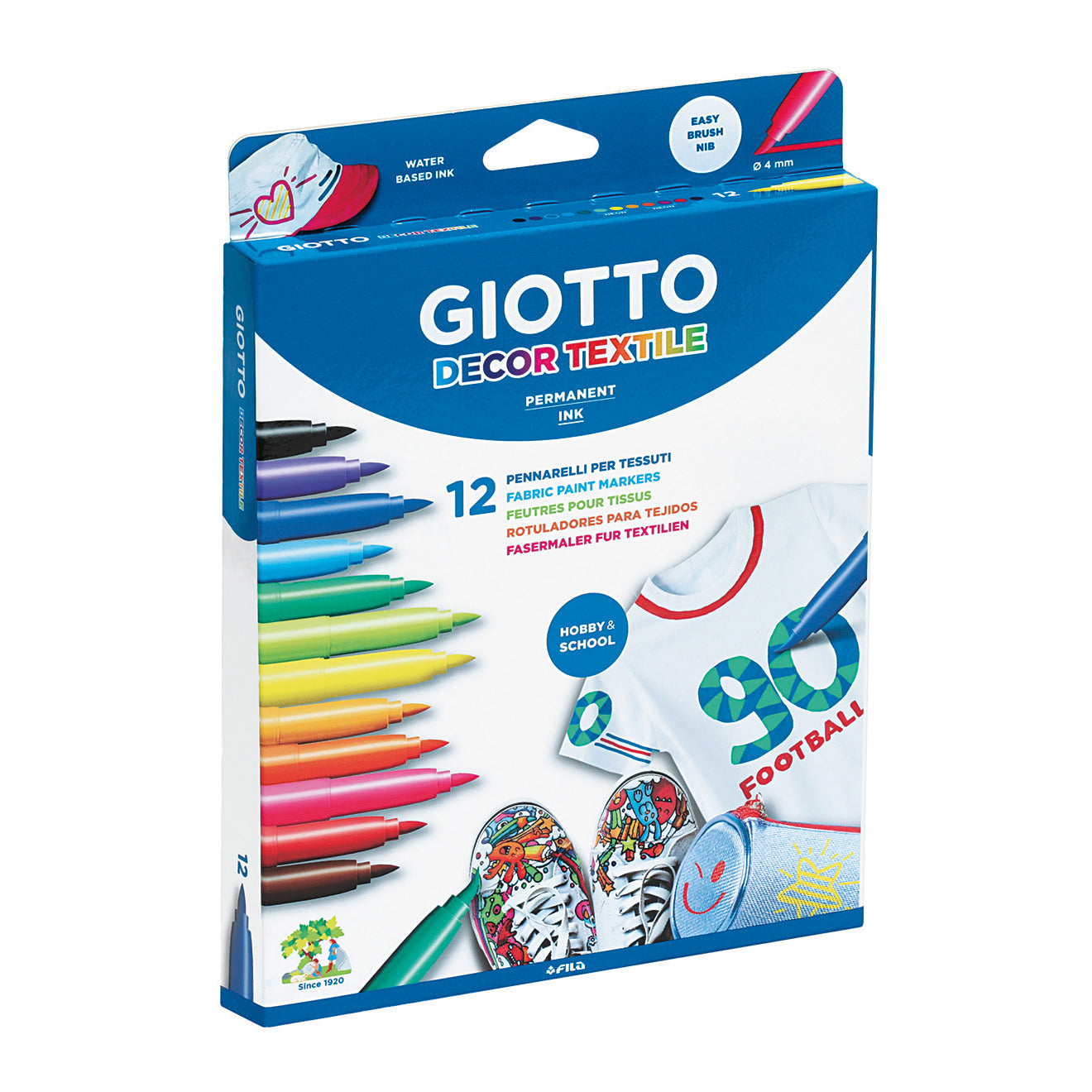 Marker Fila Giotto Textile Pk 12