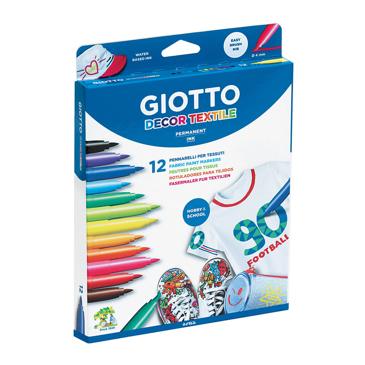 Marker Fila Giotto Textile Pk 12