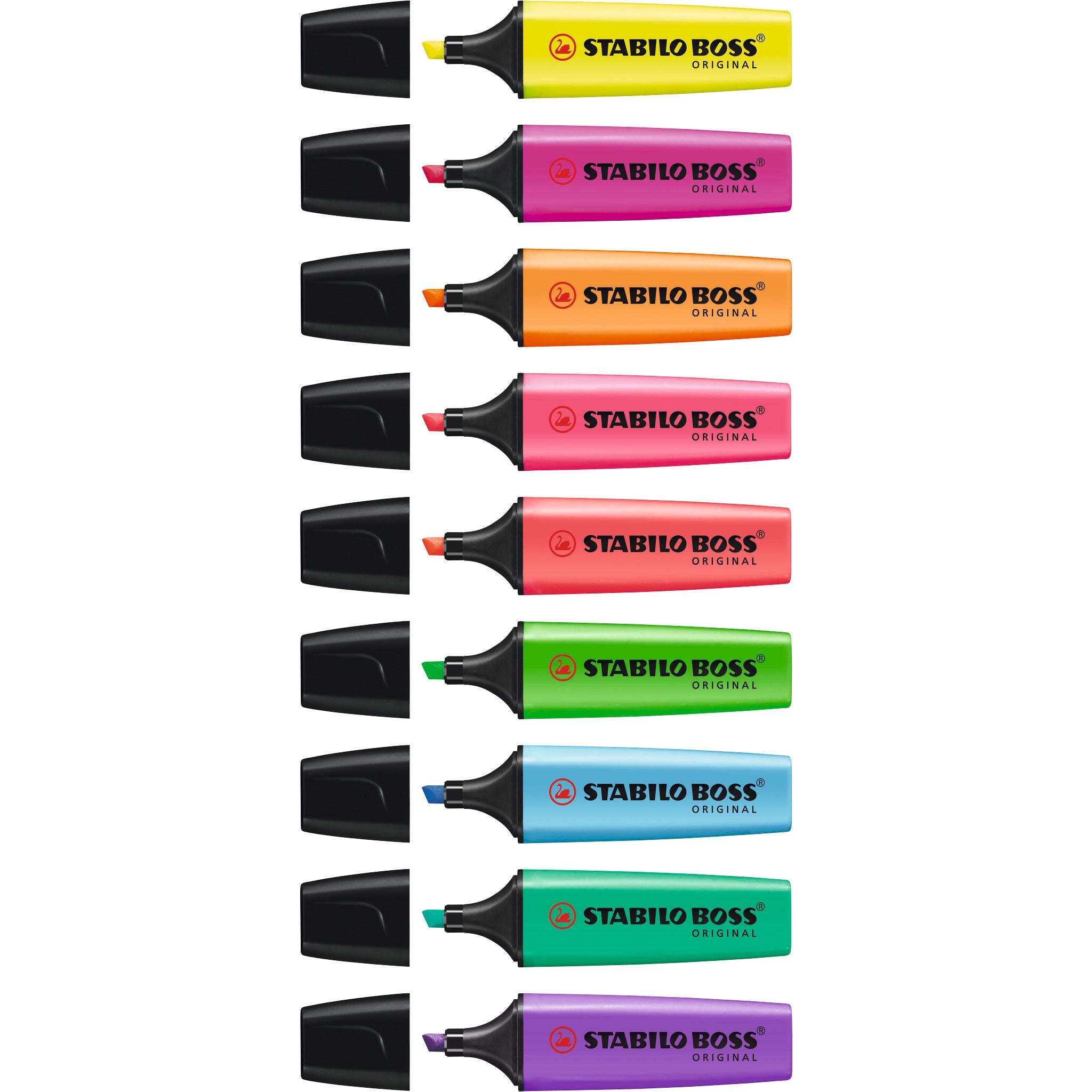 Highlighter Stabilo Boss Yellow X10
