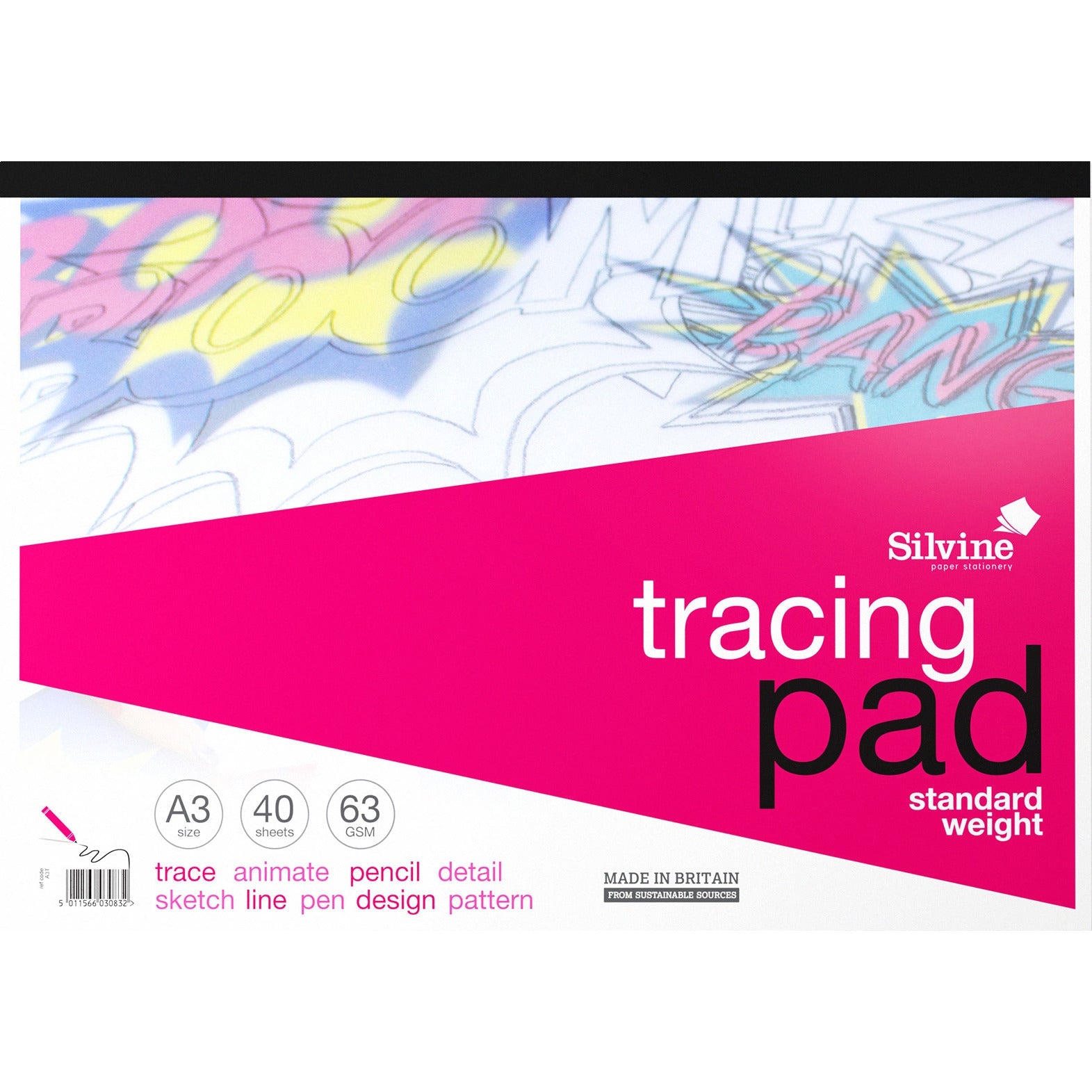 Tracing Pad A3 40Sheets Pack 5