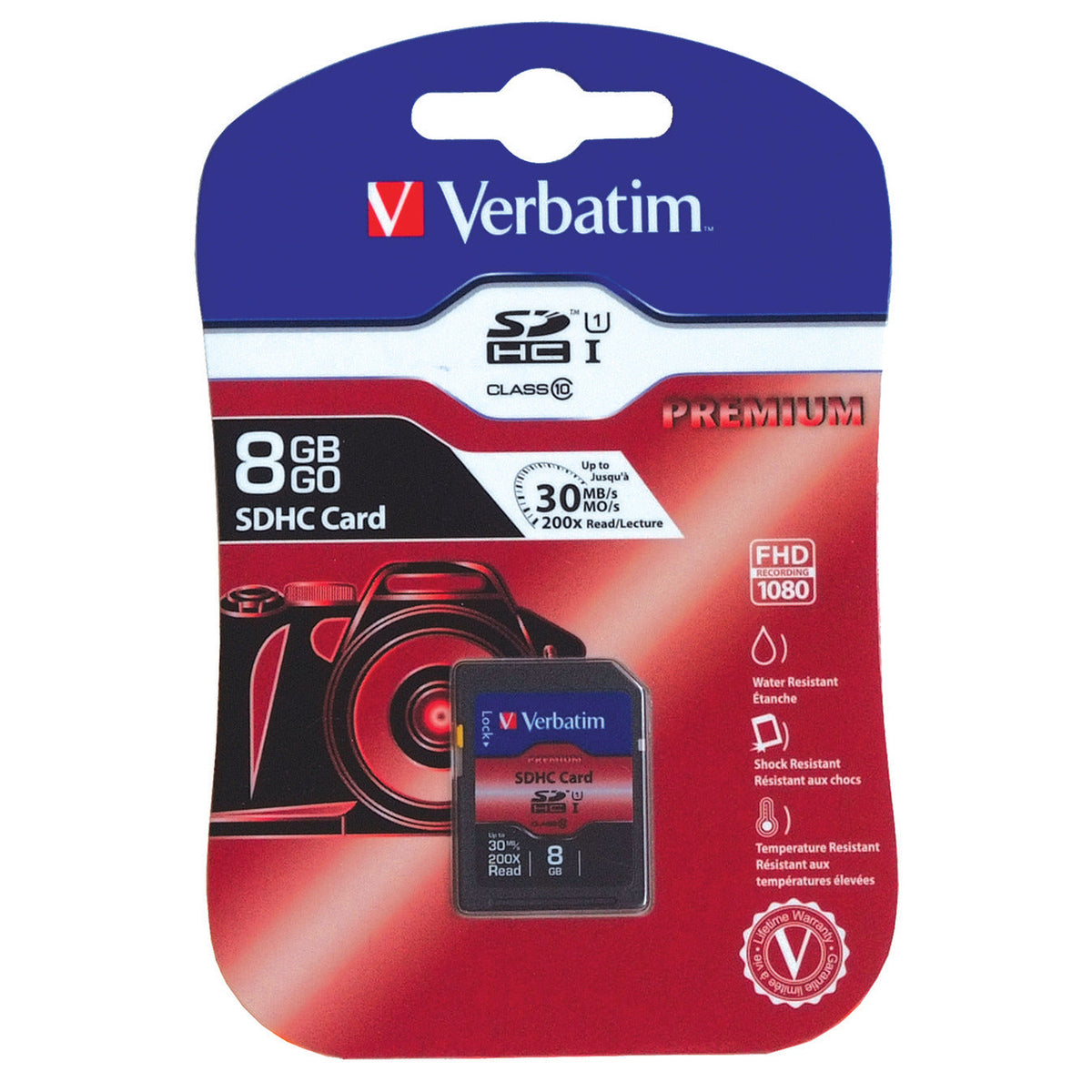 Sdhc Card Class Ten 8 Gig