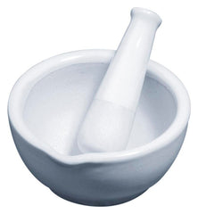 SET MORTAR AND PESTLE 125 MM