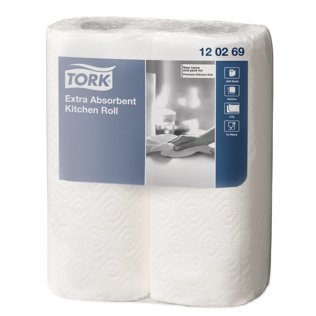 Kitchen Towel 2 Ply White 64Sht.Case