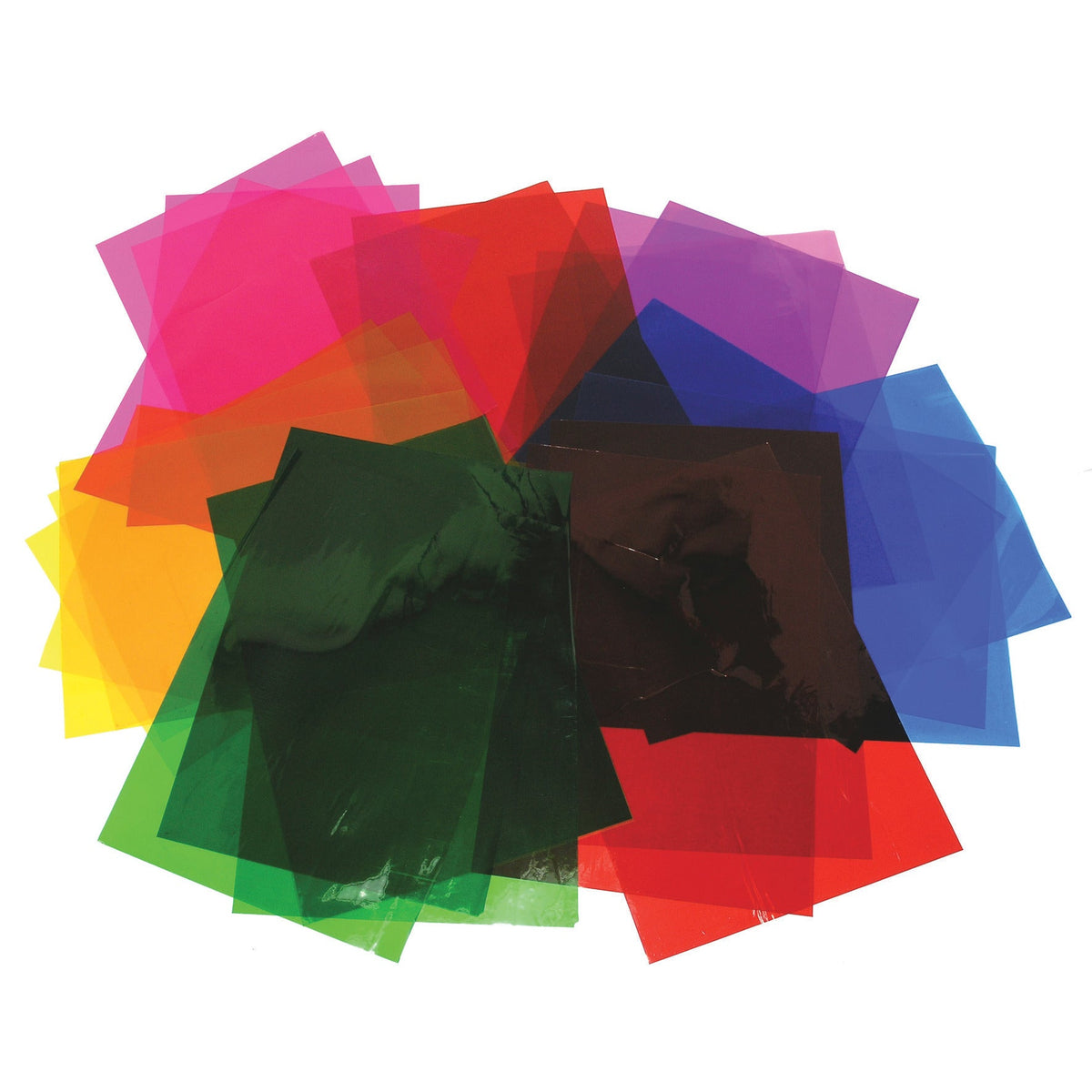 Cellophane Sheets A4 Pk48, 6 Colour