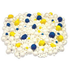 Polystyrene Asst.Balls /Eggs Pk 600