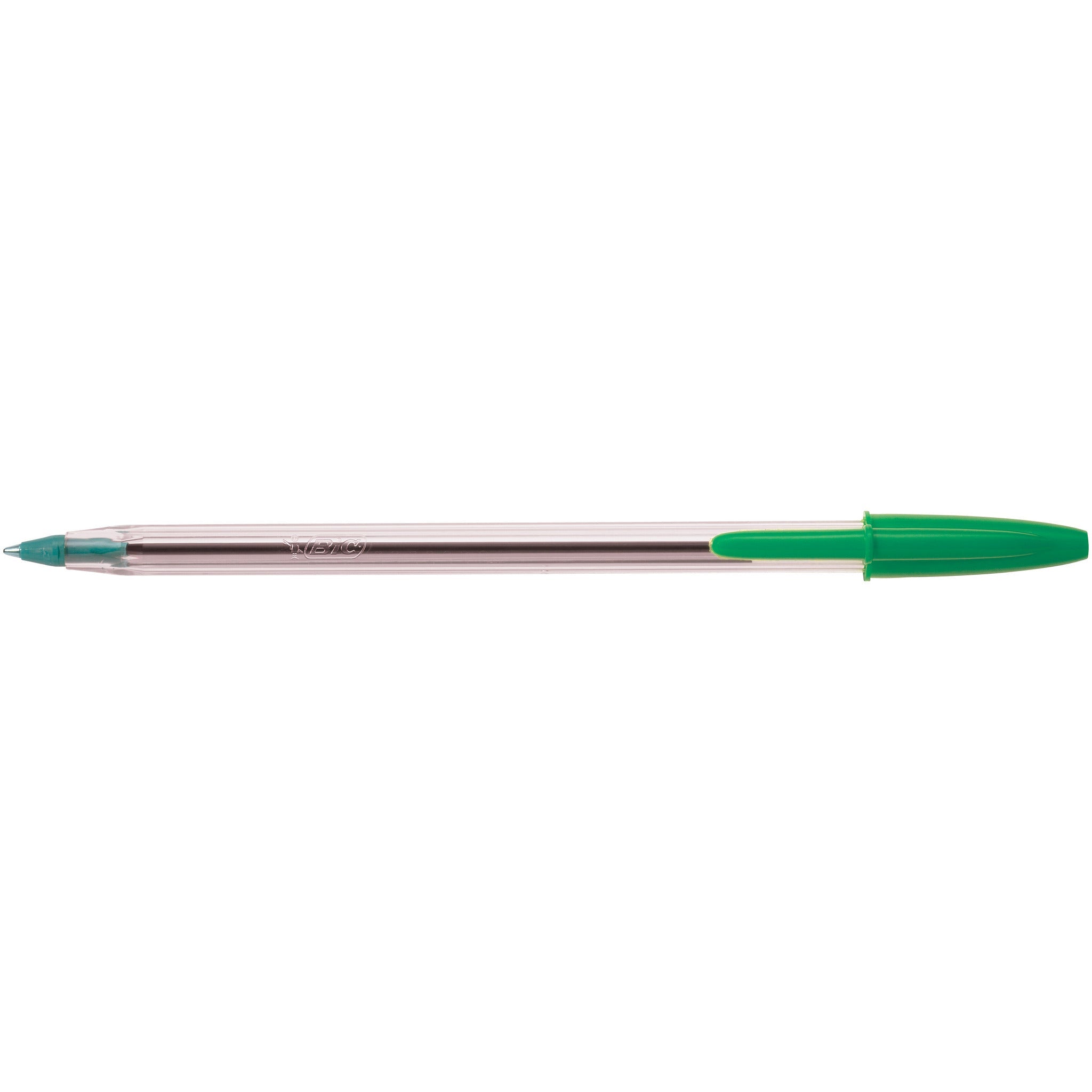 Pen Bic Cristal Medium Green Pk50