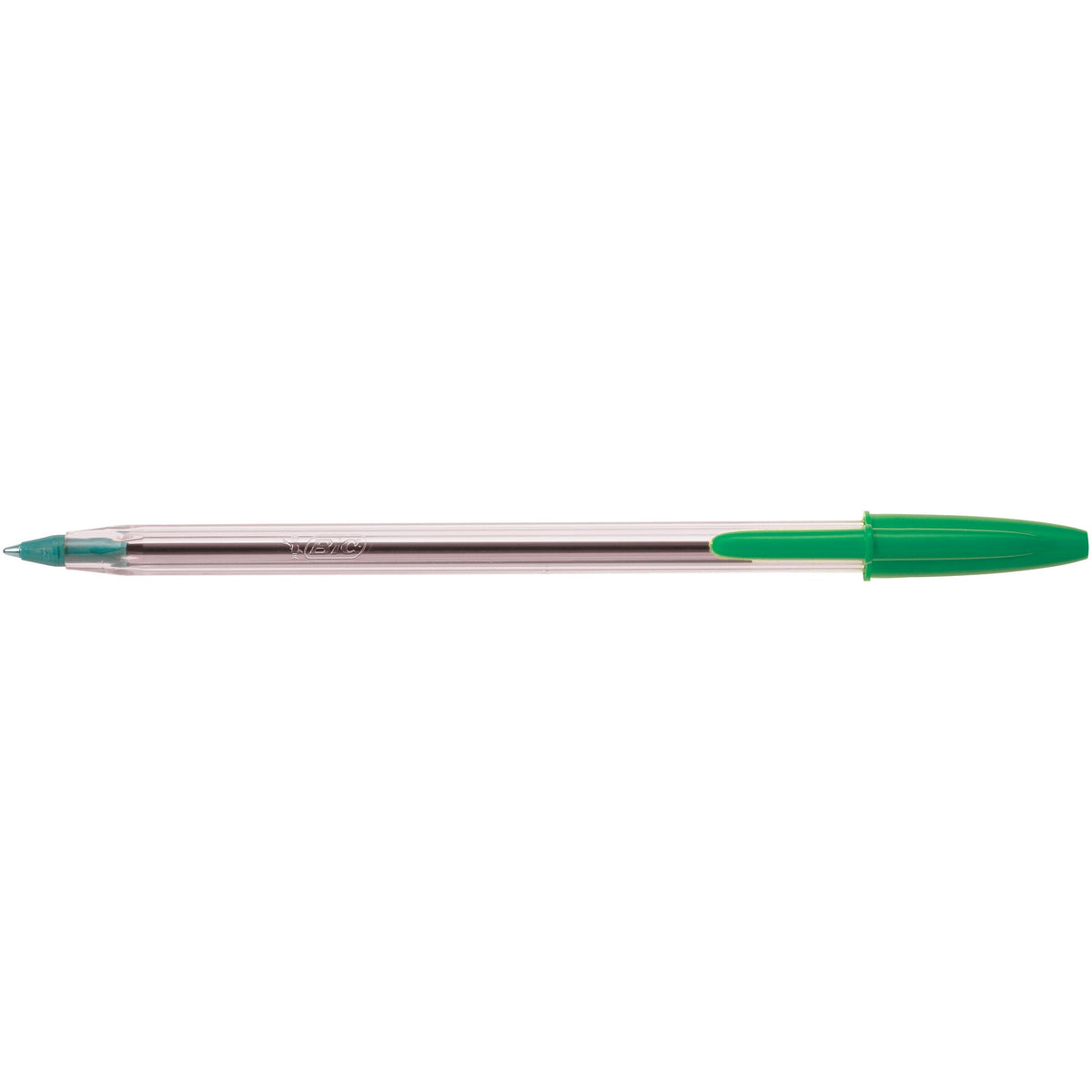 Pen Bic Cristal Medium Green Pk50