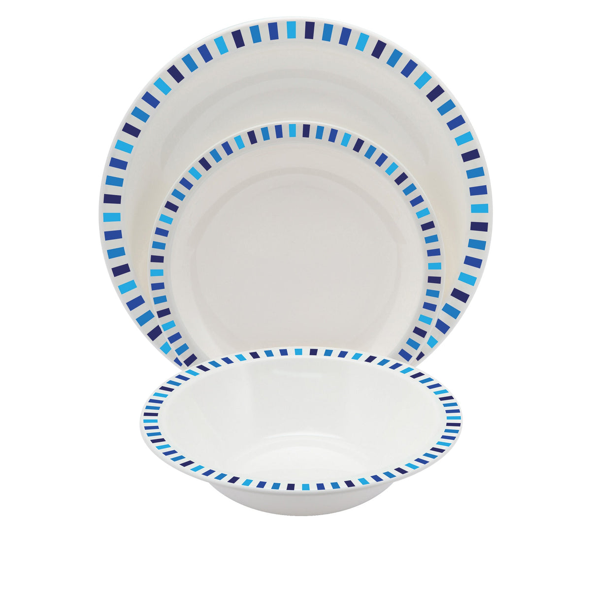 Plate Blue Stripe- 230Mm Dia