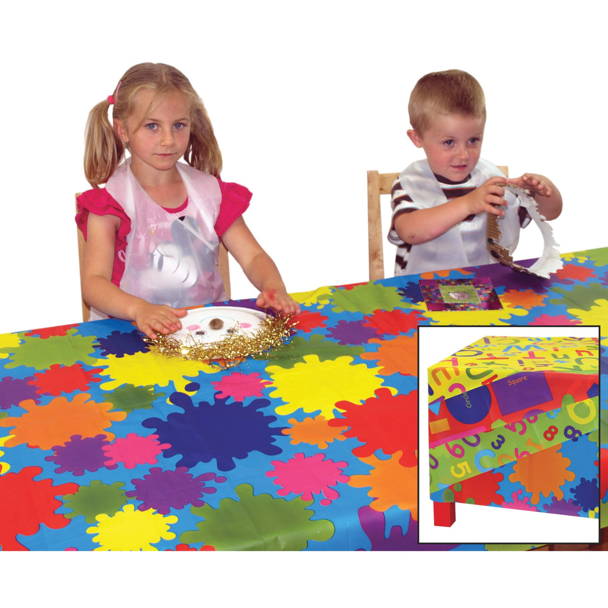 Plastic Table Covering Pk 4