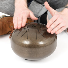 Percussion Plus Honestly Made metal handpan drum with bag