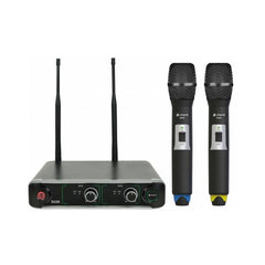 Chord SU20 2-channel wireless microphone set - 864.8MHz (Blue) + 863.1MHz (Yellow)