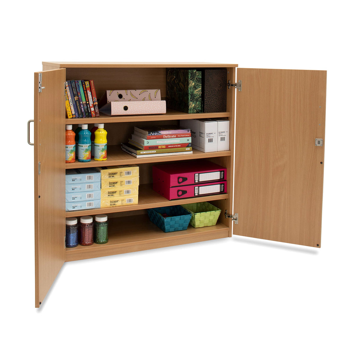 Monarch MEQ1000 stock cupboard with 1 fixed & 2 adjustable shelves
