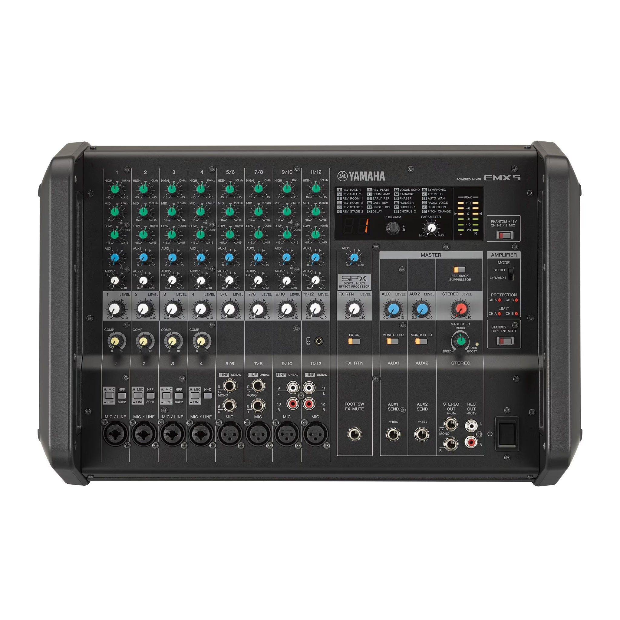 Yamaha EMX5 powered analogue mixer - 12 channels