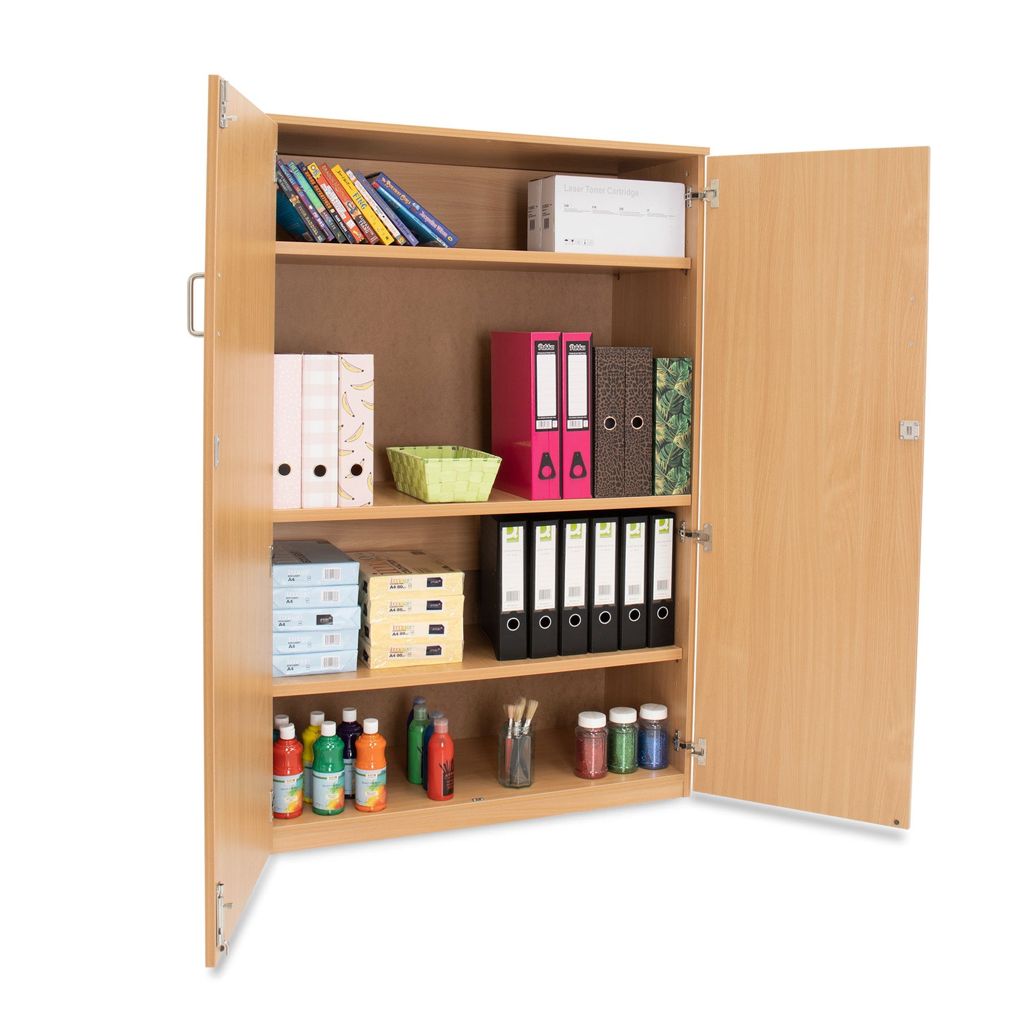 Monarch MEQ1500 stock cupboard with 1 fixed & 2 adjustable shelves