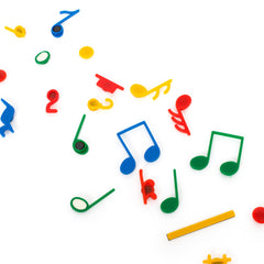 Magnetic musical notes set