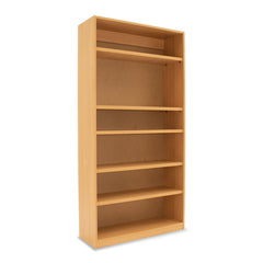 Monarch MEQ1800 open bookcase with 1 fixed and 4 adjustable shelves