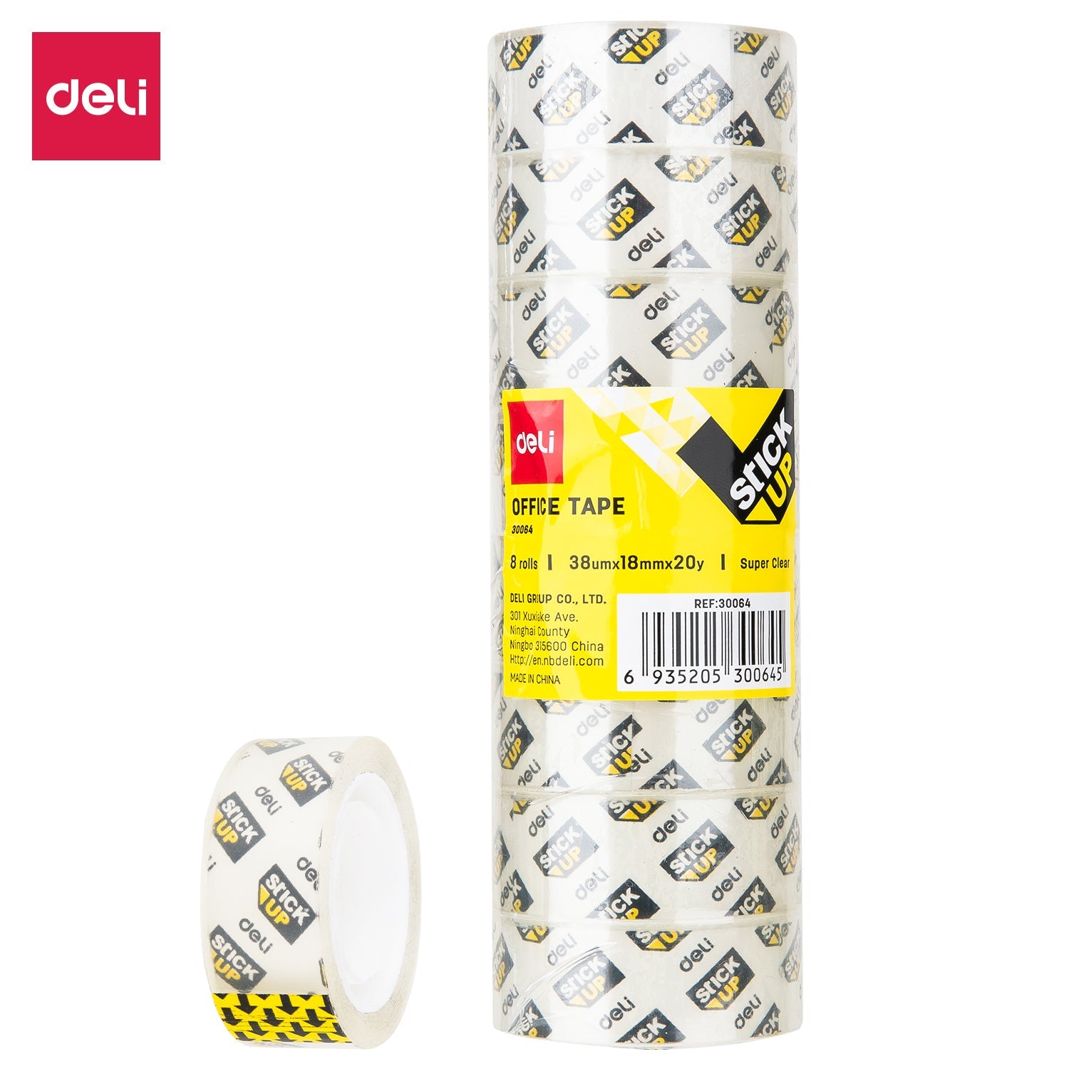 Deli E30064 Stationery  Tape 18mm*20y*38m(8/tube)