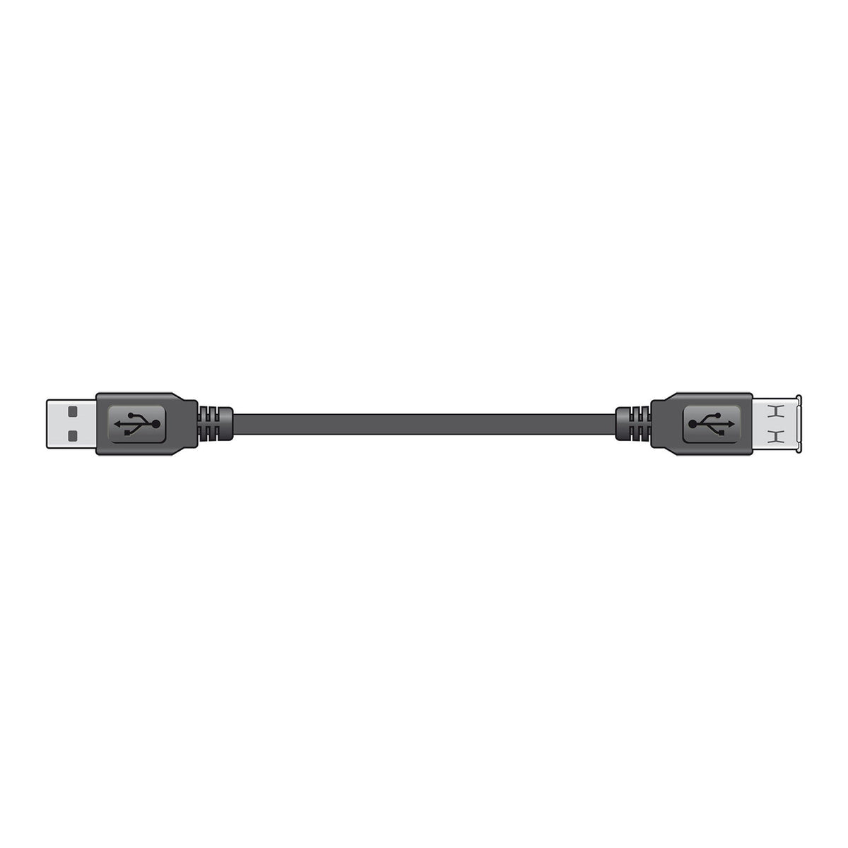 AV Link USB 2.0 type A plug to type A socket cable - 5.0m