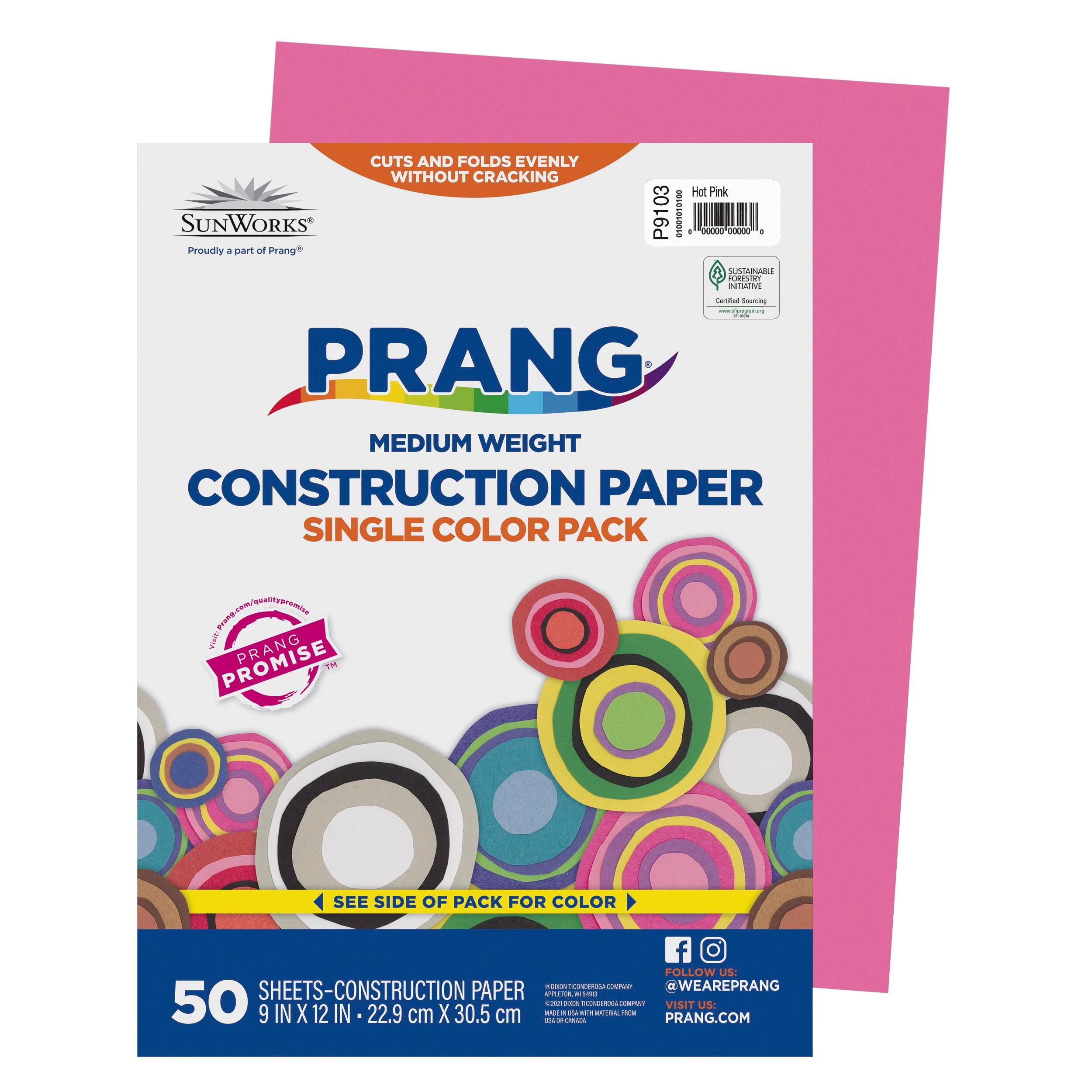 CONST PPR 9X12 HOT PINK PRANG PACK OF 50