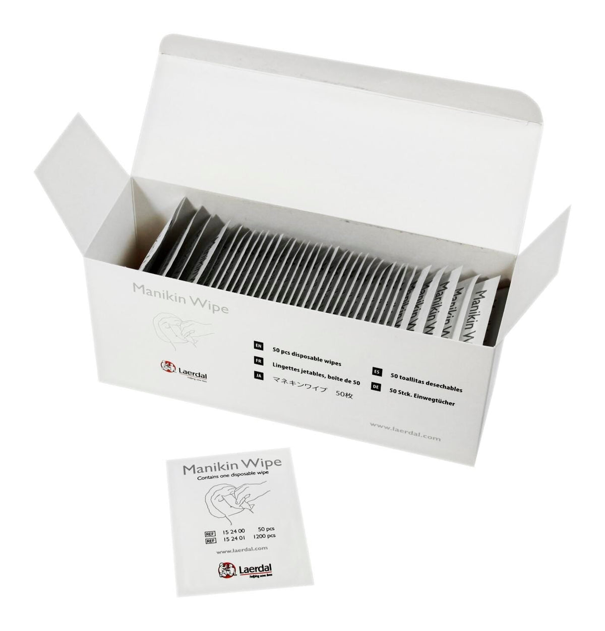 WIPES - RESUSCI MANIKIN WIPES - PACK OF 50