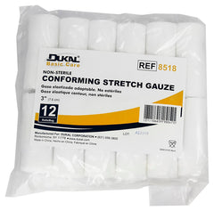 GAUZE - ROLLED NON-STERILE 3IN GAUZE - PACK OF 12