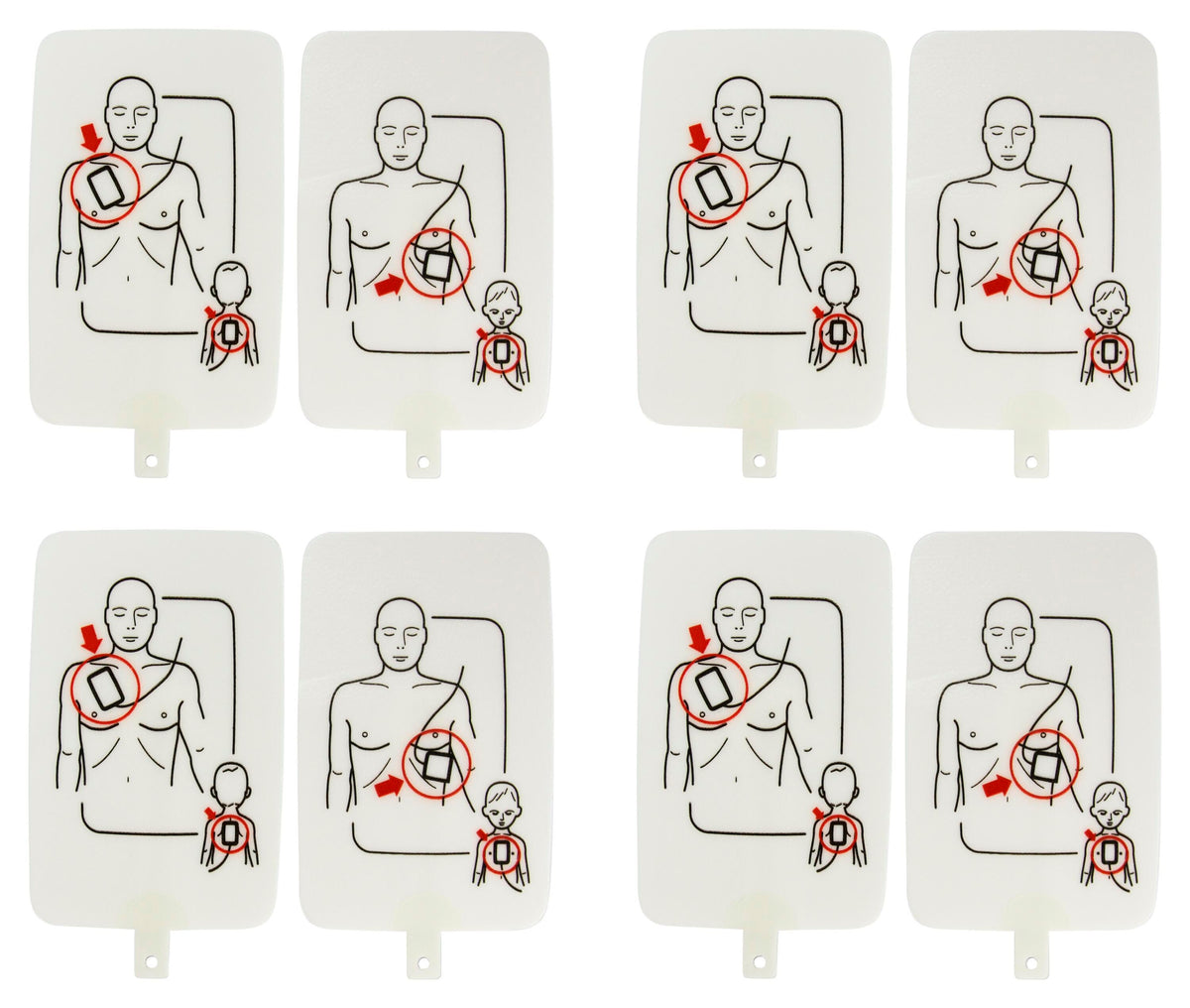 AED TRAINER ELECTRODES - ULTRATRAINER ADULT/CHILD - PACK OF 4