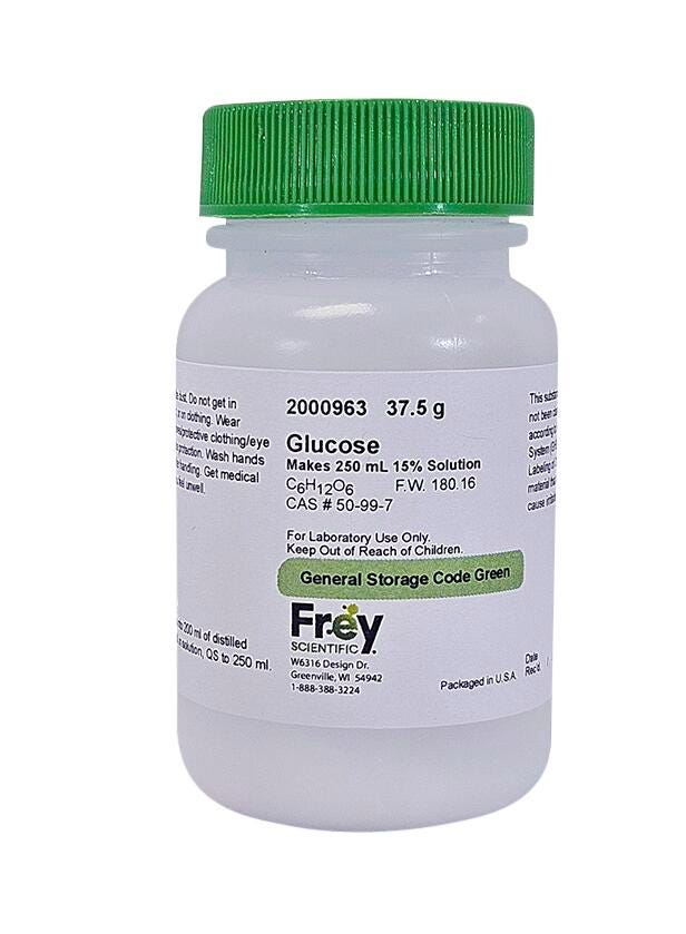 CHEM GLUCOSE SOLUTION 15 PERCENT LG 37.5G