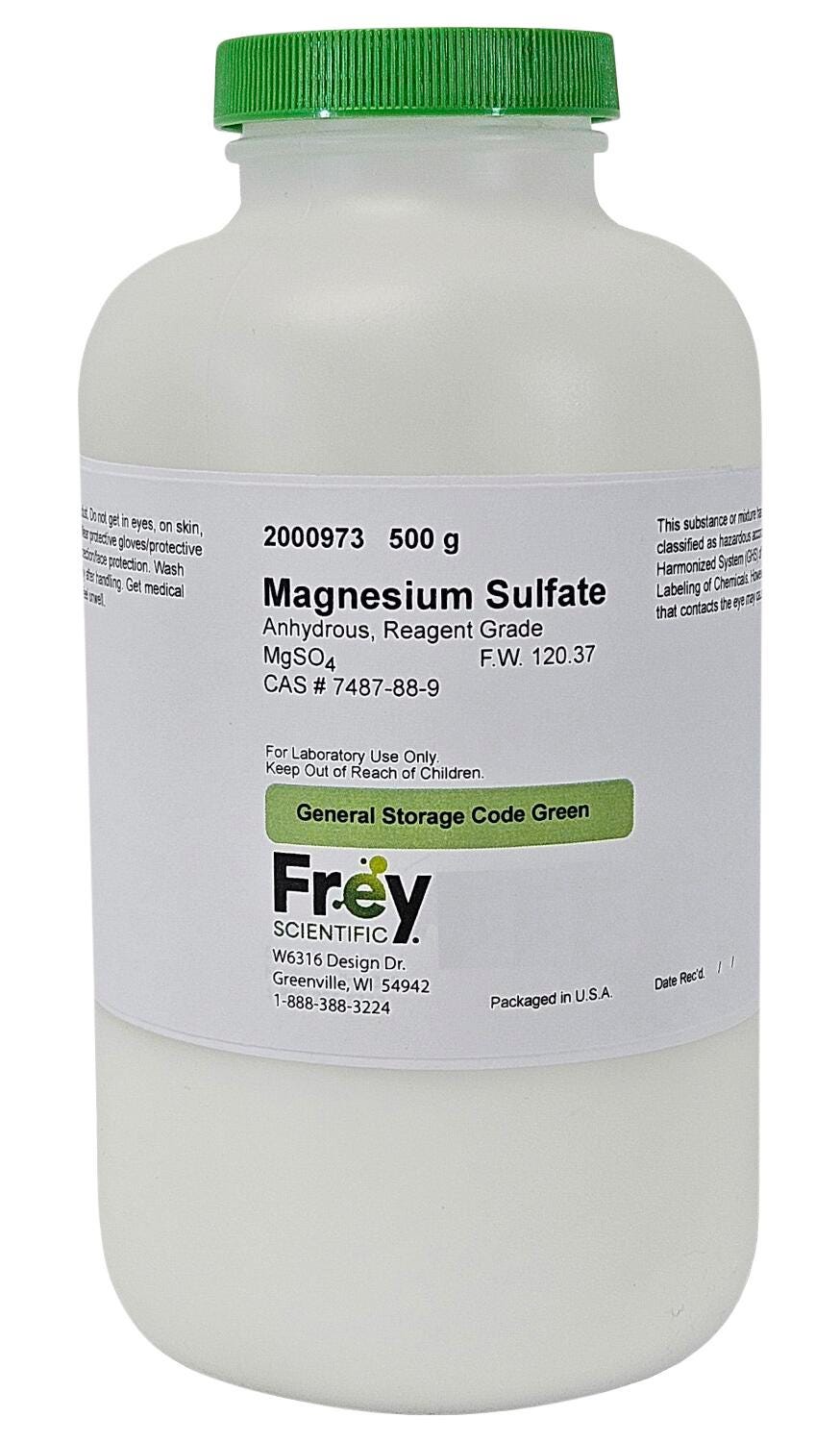 CHEM MAGNESIUM SULFATE ANHYDROUS RG 500G