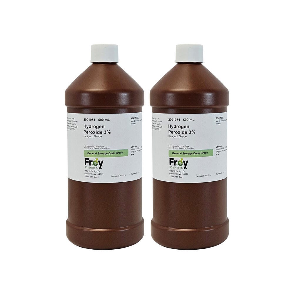 CHEM HYDROGEN PEROXIDE 3 PERCENT RG 500ML PACK OF 2