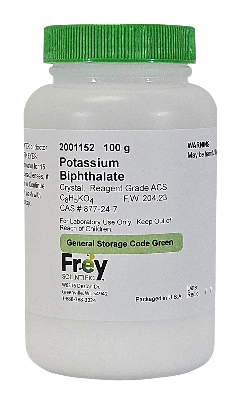 CHEM POTASSIUM ACID PHTHALATE RG 100G