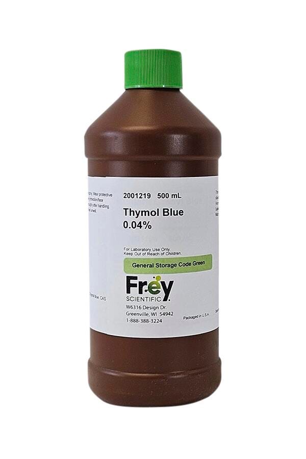 CHEM THYMOL BLUE 0.04 PERCENT SOL LG 500ML